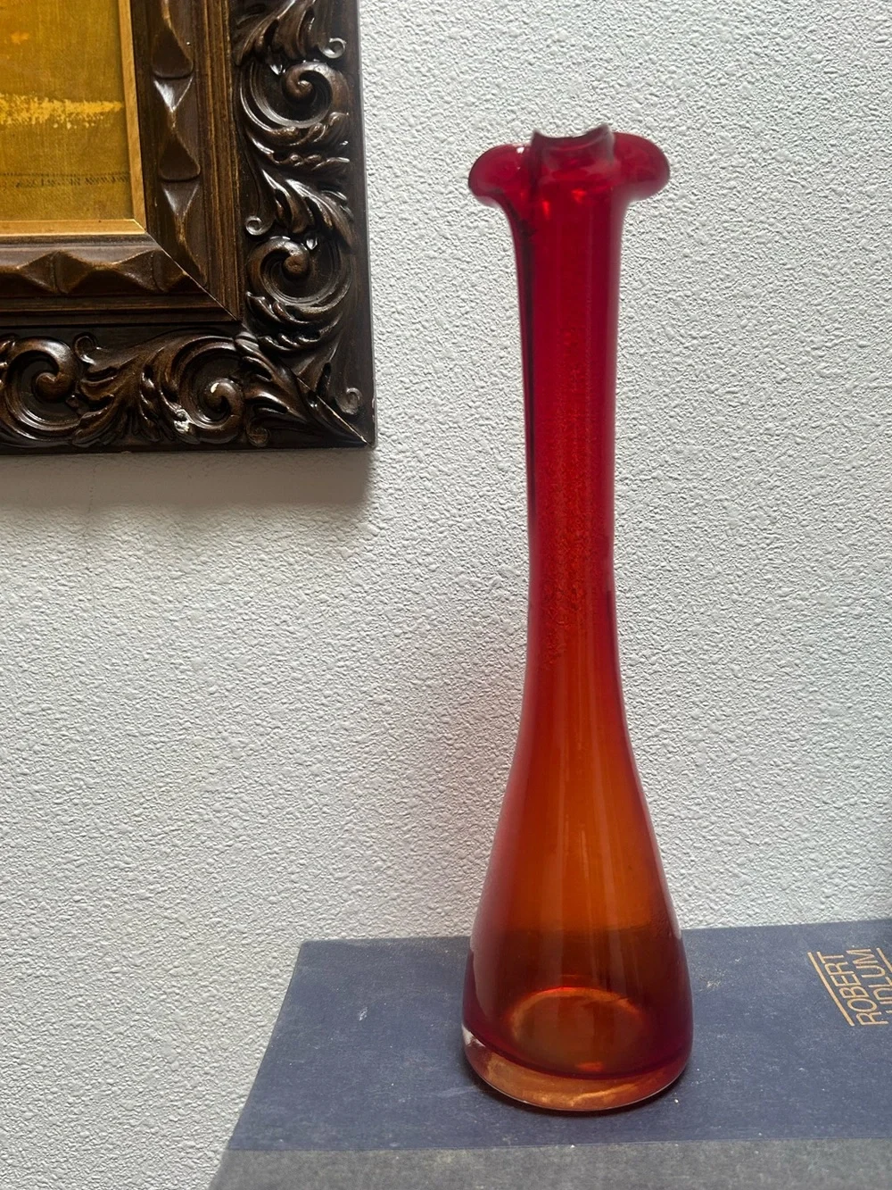 Vintage Amberina Bud Vase